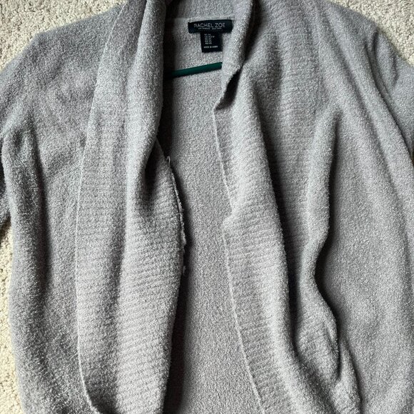 Rachel Zoe *Greyish Lavender* Oversized Cardigan | POCKETS |Very Cozy| EUC | XS - Picture 9 of 14